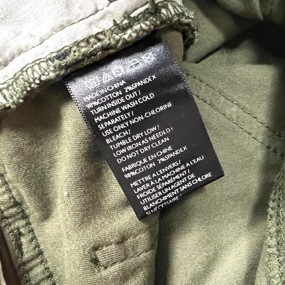 Urban Outfitters BDG Jeans Olive Green Zip Fly Skinny Leg Twill Pants Women's 25 - Picture 10 of 11